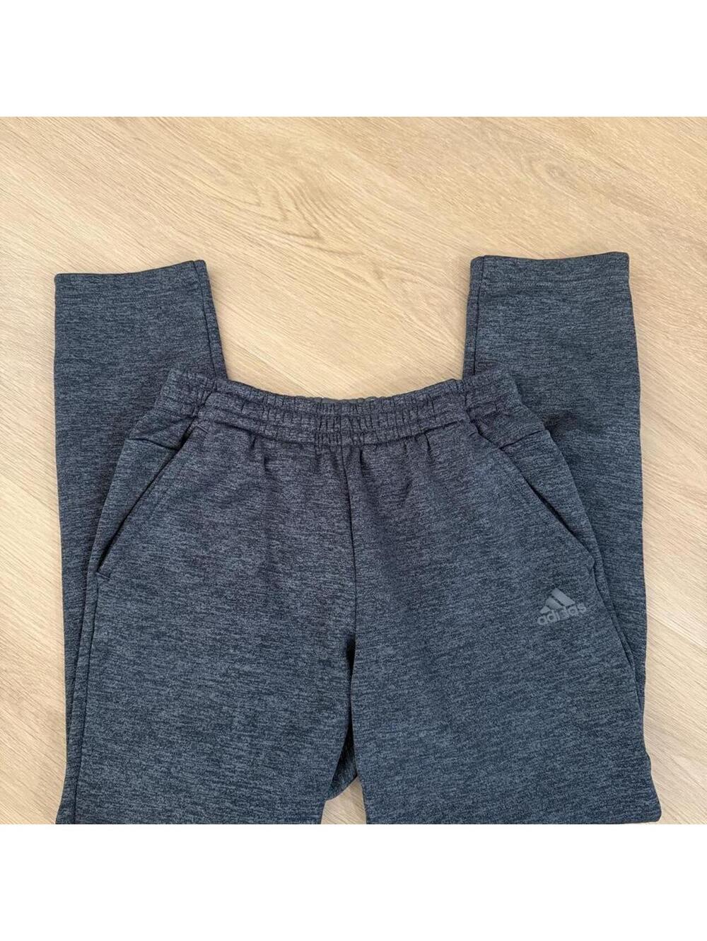 Adidas Dark Gray Heathered Jogger Sweatpants Size Small